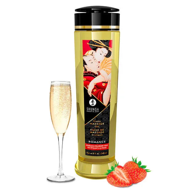 SHUNGA - HUILE DE MASSAGE ROMANCE ÉROTIQUE 240 ML - Incandessens