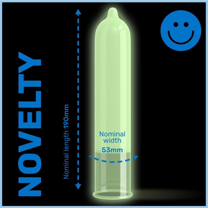 PASANTE - PRESERVATIF FLUORESCENT GLOW IN THE DARK 3 UNITÉS