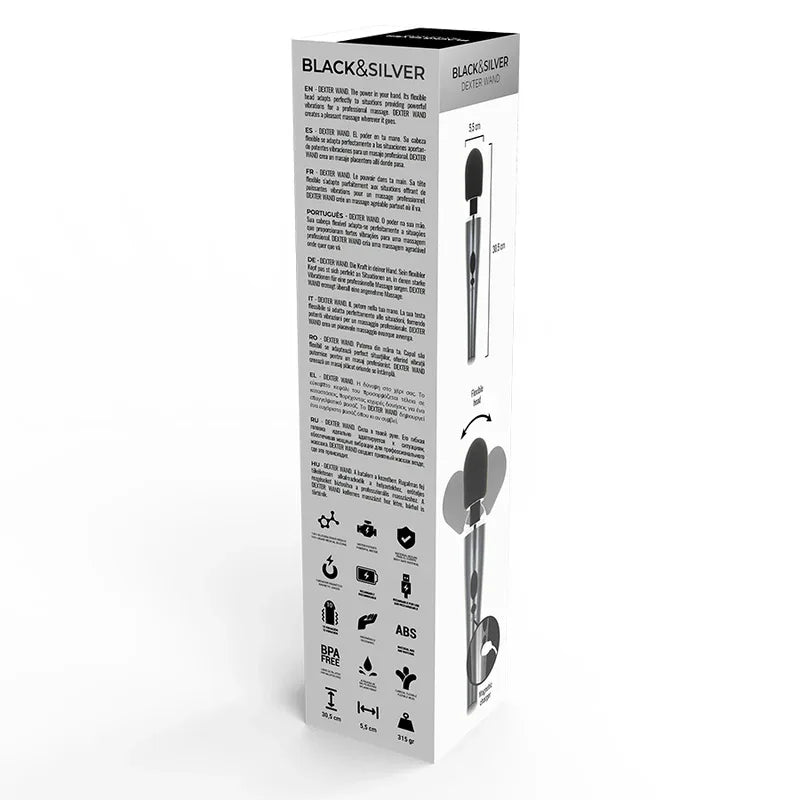 BLACK&SILVER - DEXTER WAND VIBROMASSEUR - Incandessens