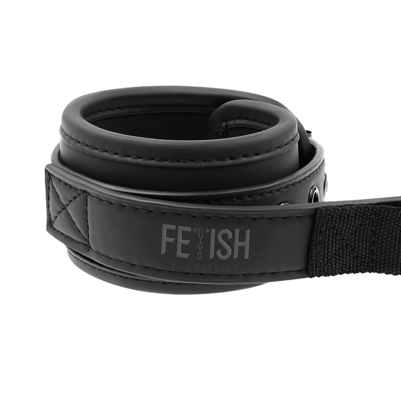 FETISH SUBMISSIVE - MENOTTES DOUBLURE NEOPRÈNE AVEC POIGNÉE