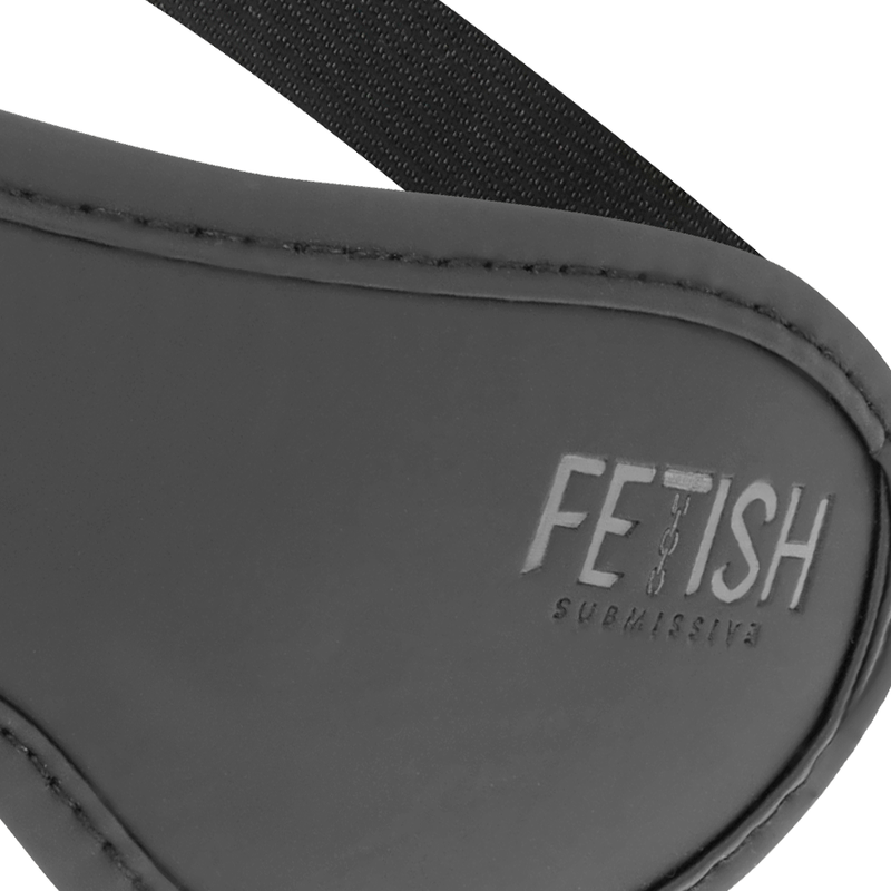 FETISH SUBMISSIVE - MASQUE EN CUIR VÉGAN II AVEC DOUBLURE EN NEOPRÈNE