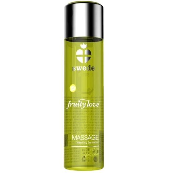 SWEDE - FRUITY LOVE EFFET RÉCHAUFFANT HUILE DE MASSAGE VANILLE ET POIRE D'OR 60 ML.