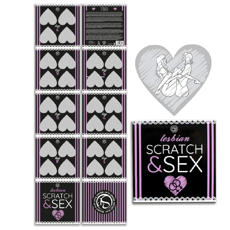 SECRETPLAY - JEU DE SCRATCH ET DE SEXE POUR COUPLES POSITIONS LESBIENNES (ES/EN/FR/PT/DE) - Incandessens