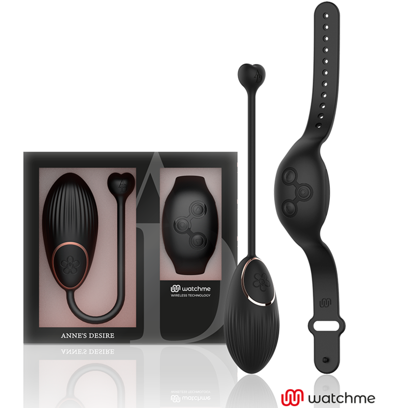 ANNE’S DESIRE – ŒUF VIBROMASSEUR LUXE CONNECTE AVEC TECHNOLOGIE WATCHME NOIR