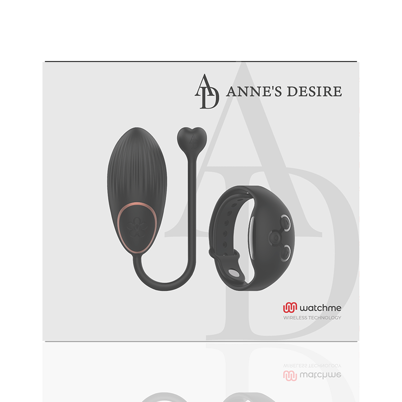 ANNE’S DESIRE – ŒUF VIBROMASSEUR LUXE CONNECTE AVEC TECHNOLOGIE WATCHME NOIR