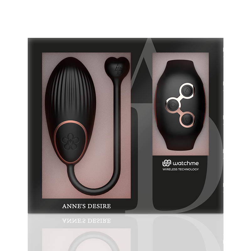 ANNE’S DESIRE – ŒUF VIBROMASSEUR LUXE CONNECTE WATCHME NOIR/OR