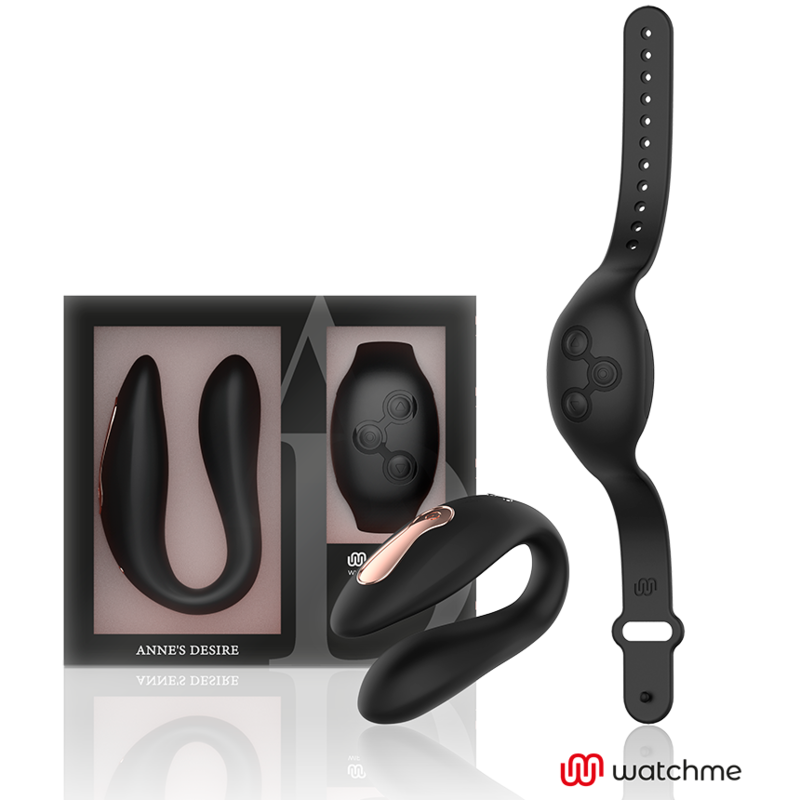 ANNE'S DESIRE - STIMULATEUR COUPLE DUAL PLEASURE TECHNOLOGIE WATCHME NOIR
