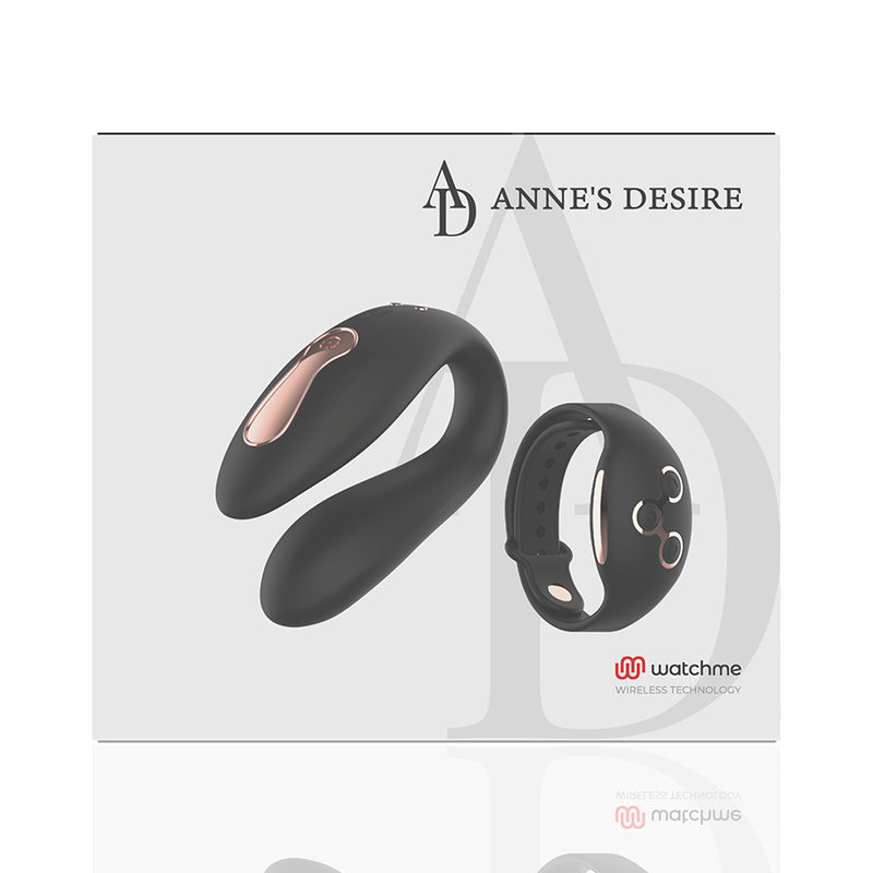 ANNE'S DESIRE - STIMULATEUR COUPLE DUAL PLEASURE CONNECTE WATCHME NOIR/OR