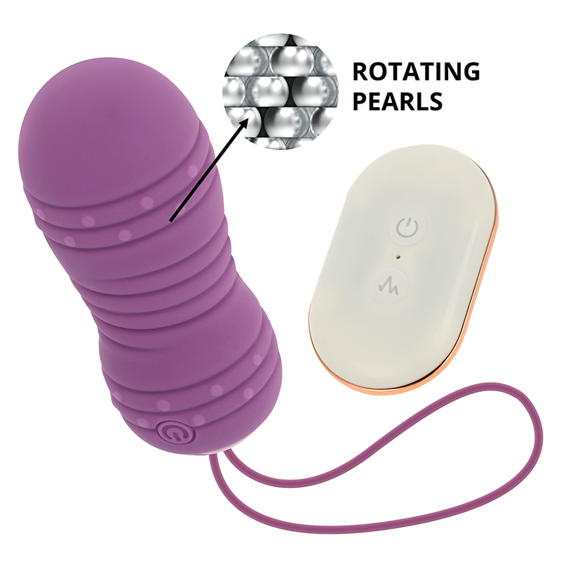 OHMAMA - OEUF TÉLÉCOMMANDE 7 MODES DE ROTATION LILAS