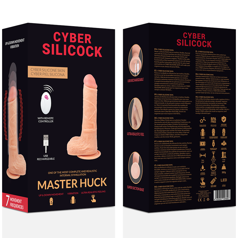 CYBER SILICOCK - RÉALISTE MASTER HUCK 20.9 CM -O- 4 CM