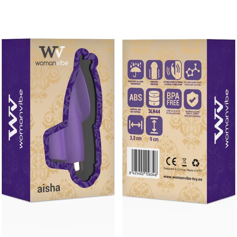 WOMANVIBE - FINGER STIMULATEUR EN SILICONE AISHA FEMME - Incandessens