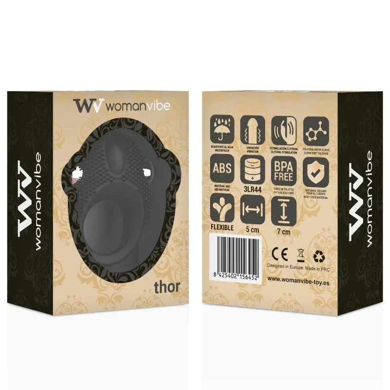 WOMANVIBE - ANNEAU VIBRATEUR EN SILICONE VIBE THOR - Incandessens