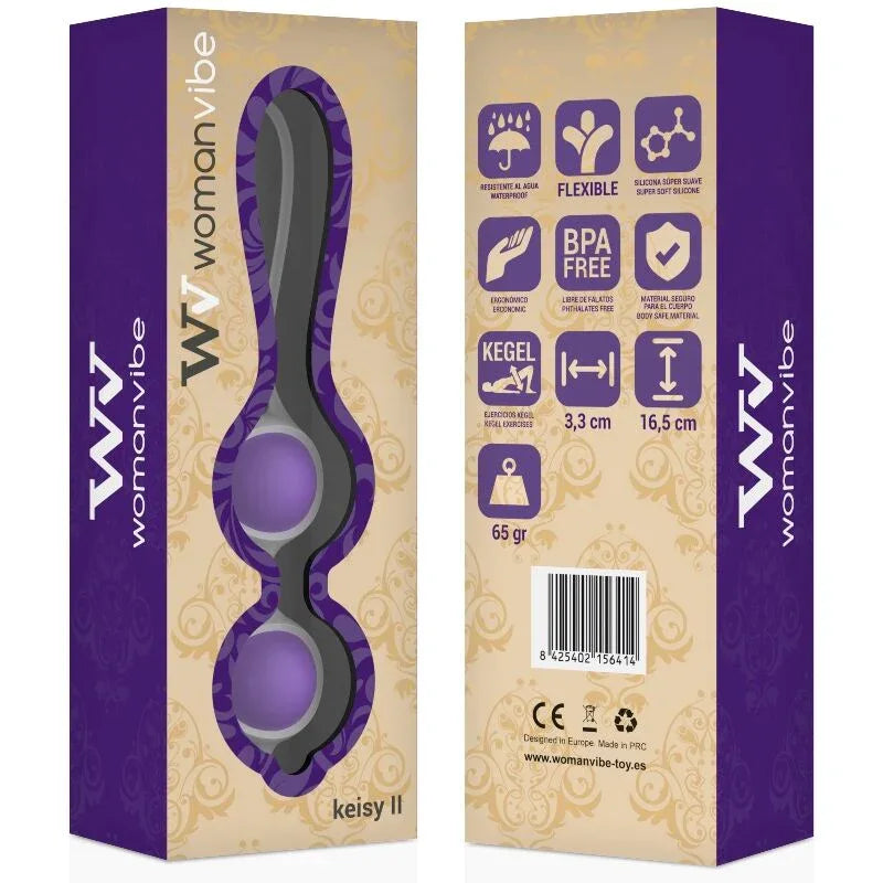 WOMANVIBE - BALLES EN SILICONE VIBE KEISY II - Incandessens
