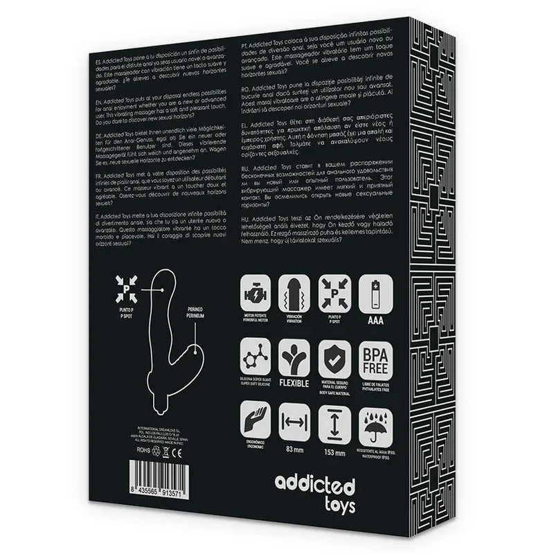 ADDICTED TOYS - STIMULATEUR ANAL DE PROSTATE EN SILICONE P-SPOT VIBE - Incandessens