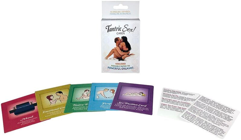 KHEPER GAMES - SEXE TANTRIQUE ! JEU DE 50 CARTES ÉROTIQUES COUPLE - 4 LANGUES