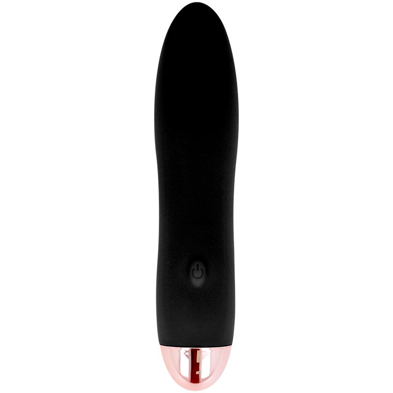 DOLCE VITA - VIBRATEUR QUATRE SILICONE MÉDICAL 2 MOTEURS 7 MODES USB NOIR 13 CM