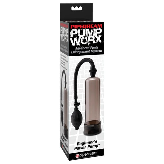 PUMP WORX - POMPE À PÉNIS DÉBUTANT POWER PUMP NOIRE