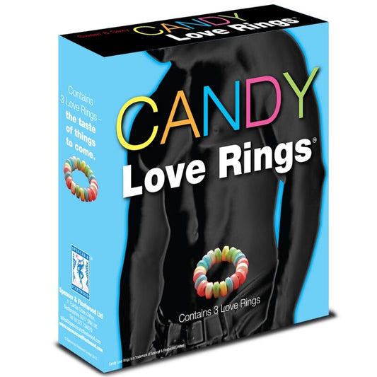 SPENCER & FLEETWOOD - BAGUE COMESTIBLE CANDY LOVERS TUTTI FRUTTI - LOT DE 3
