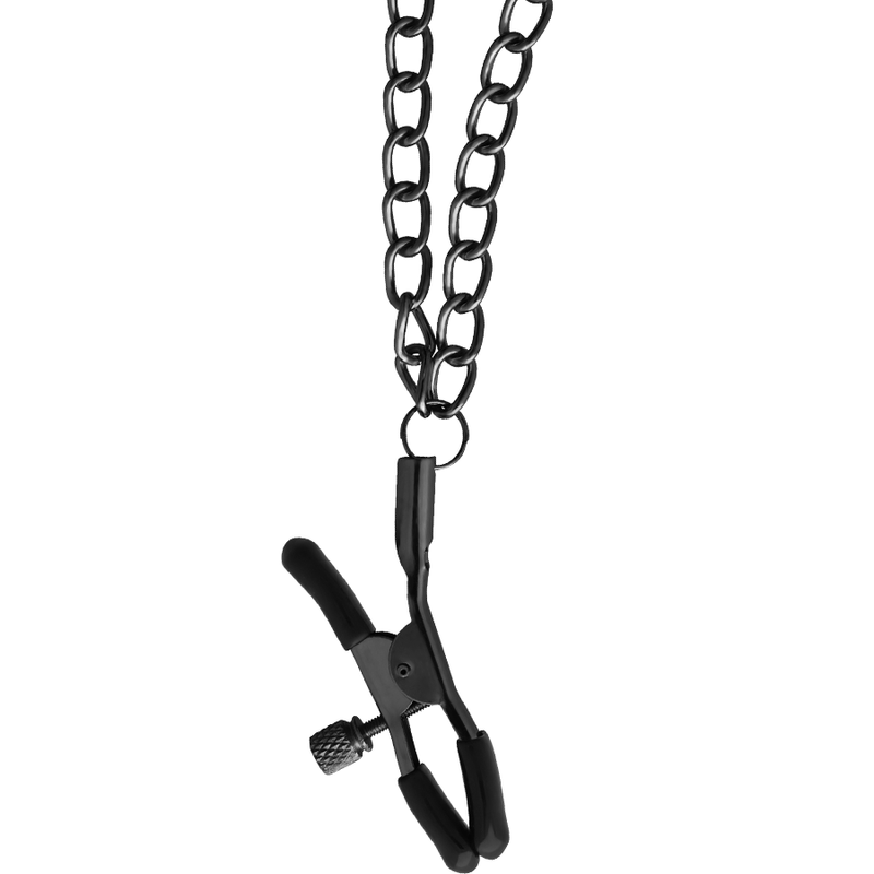 BEGME - COLLIER ÉDITION ROUGE AVEC PINCES TETONS AVEC DOUBLURE EN NÉOPRÈNE