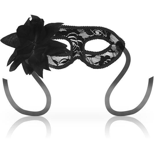 OHMAMA - MASQUE DENTELLES NOIRES ET FLEURS