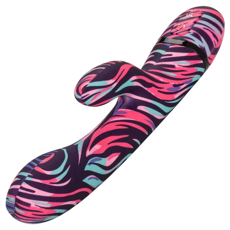 CALEXOTICS - VIBROMASSEUR DOUBLE STIMULATION POINT G & CLITORIS - 10 MODES USB