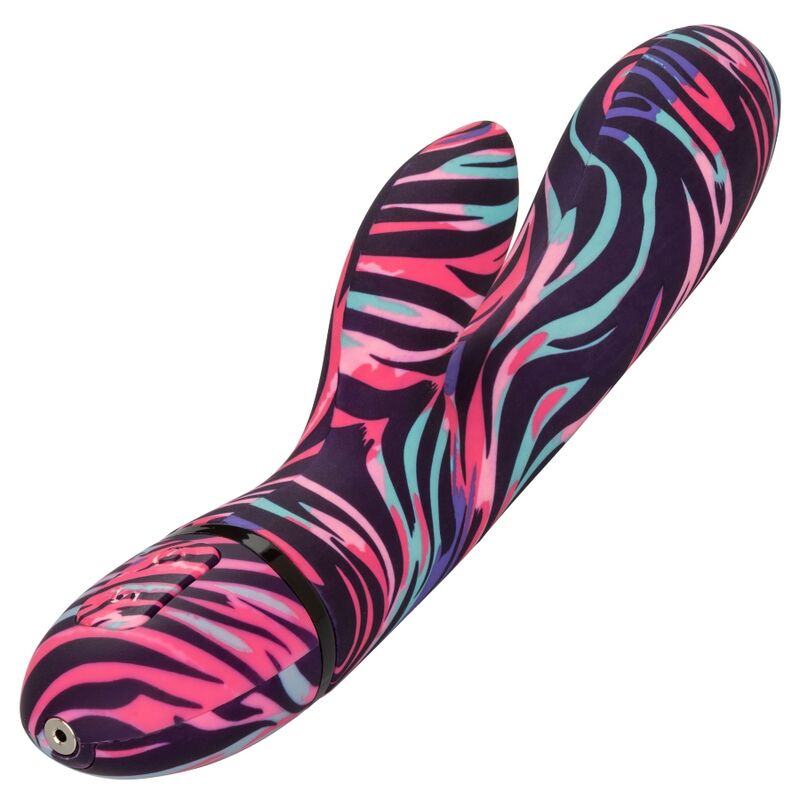 CALEXOTICS - VIBROMASSEUR DOUBLE STIMULATION POINT G & CLITORIS - 10 MODES USB