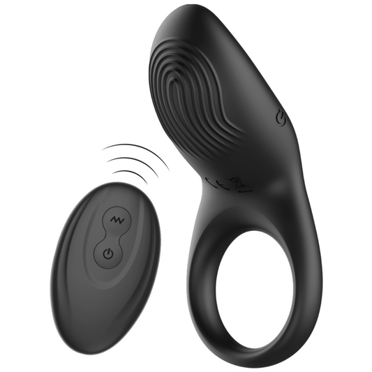 IBIZA - ANNEAU VIBRANT TÉLÉCOMMANDÉ COUPLE 10 MODES RECHARGEABLE USB ÉTANCHE