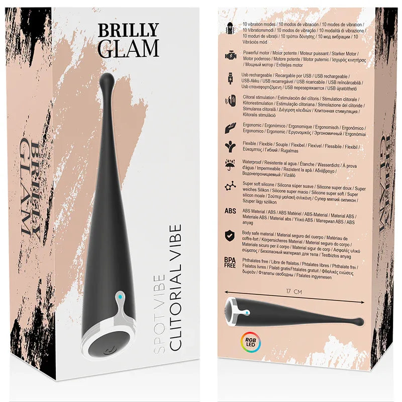 BRILLY GLAM - SPOT VIBE CLITORIS NOIR - Incandessens