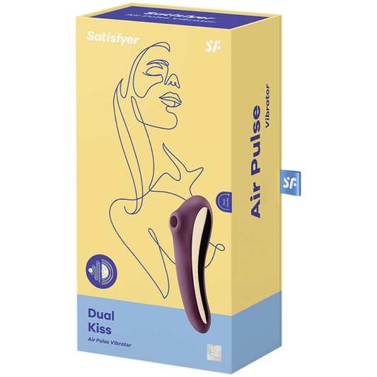 SATISFYER - VIBROMASSEUR AIR-PULSÉ DOUBLE FACE