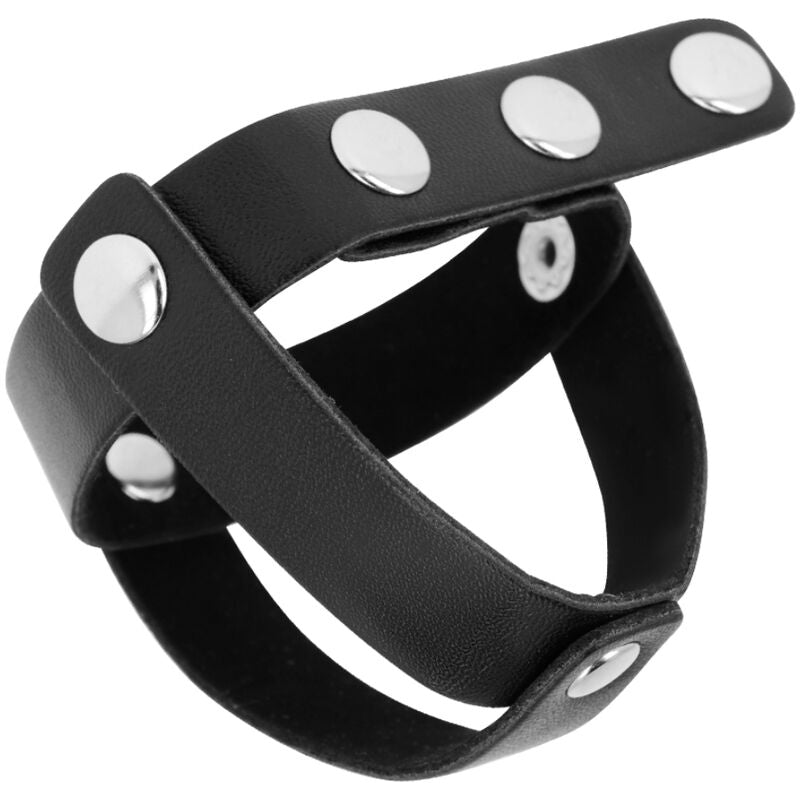 OHMAMA FETISH - COCKRING EN CUIR ET RIVETS