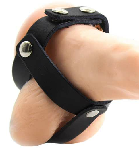 OHMAMA FETISH - COCKRING EN CUIR ET RIVETS