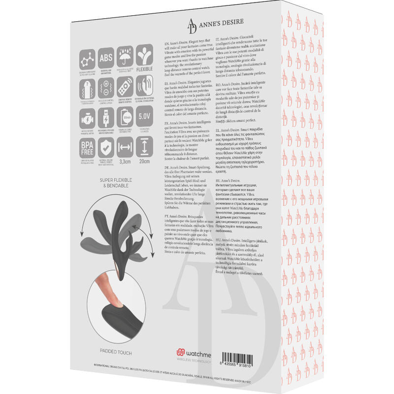 ANNE’S DESIRE – VIBROMASSEUR DOUBLE STIMULATION AVEC MONTRE CONNECTÉE WATCHME – LUXE & INNOVATION