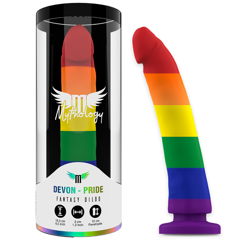 MYTHOLOGY - GODE DEVON PRIDE SILICONE PREMIUM SANS VIBRATION TAILLE M