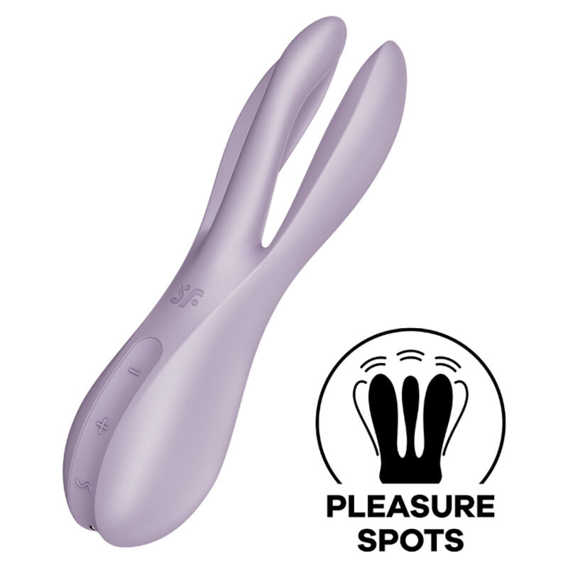 SATISFYER - VIBRATEUR STIMULATEUR THREESOME 2
