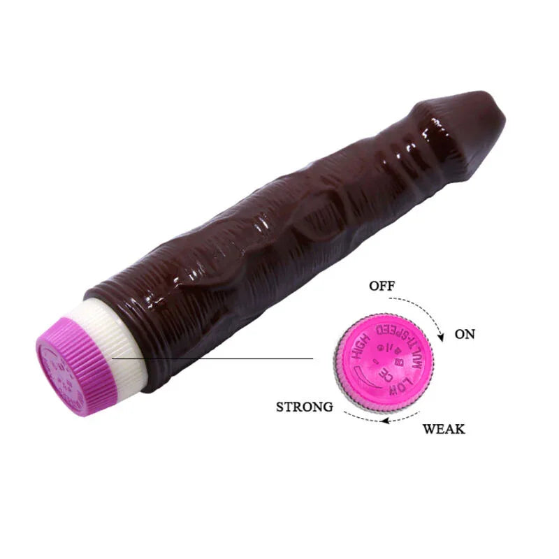 BAILE - VIBRATEUR VAGUES DE PLAISIR 23 CM MARRON - Incandessens