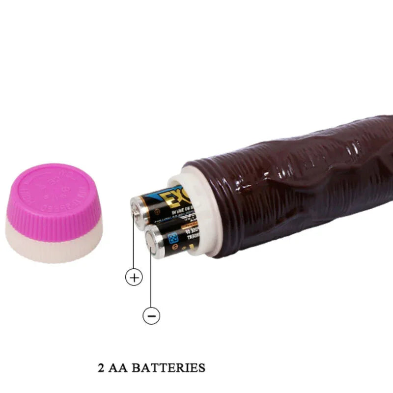 BAILE - VIBRATEUR VAGUES DE PLAISIR 23 CM MARRON - Incandessens