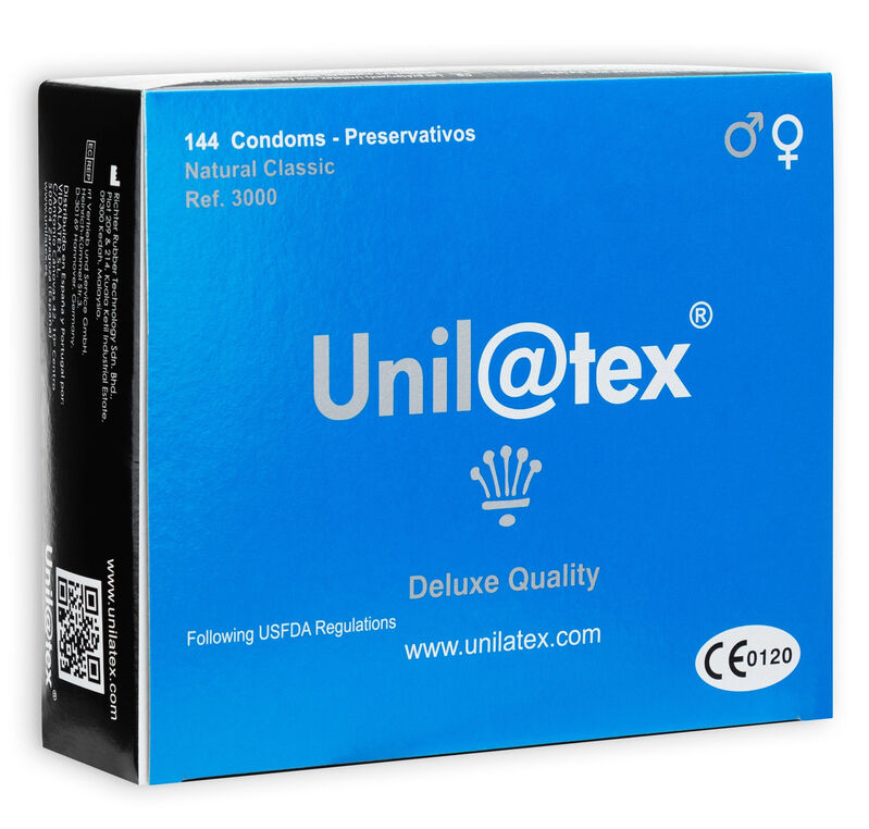 UNILATEX -PRESERVATIFS NATURELS 144 UNITÉS