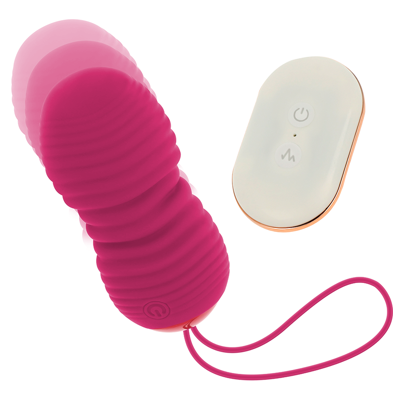 OHMAMA - OEUF VIBRANT TELECOMMANDE 7 MODES ROSE 8 CM