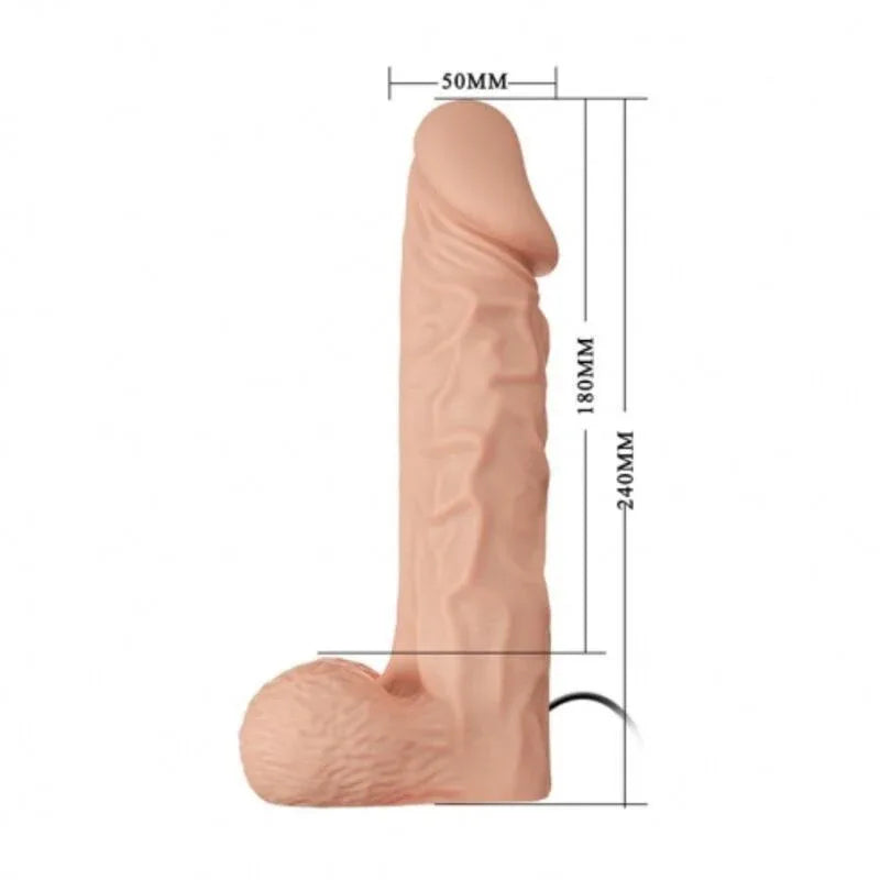 BAILE - HARNAIS DE ULTRA PASSIONNÉE 24 CM NATUREL - Incandessens