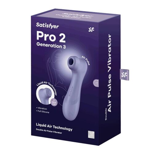 SATISFYER - STIMULATEUR CLITORIDIEN SATISFYER PRO 2 GENERATION 3 AIR PULSE & VIBRATIONS