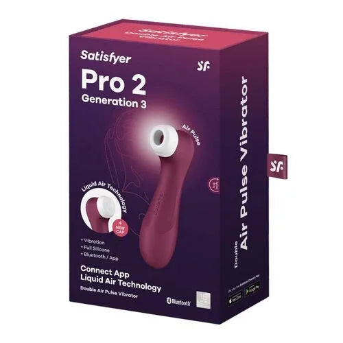 SATISFYER PRO 2 GENERATION 3 – STIMUTATEUR CLITORIS AIR PULSE VIBRATIONS - Incandessens