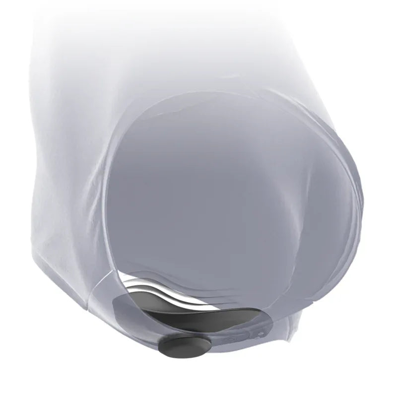 BLACK&SILVER - CULOTTE VIBRANTE RECHARGEABLE EN SILICONE PRESTON NOIRE - Incandessens