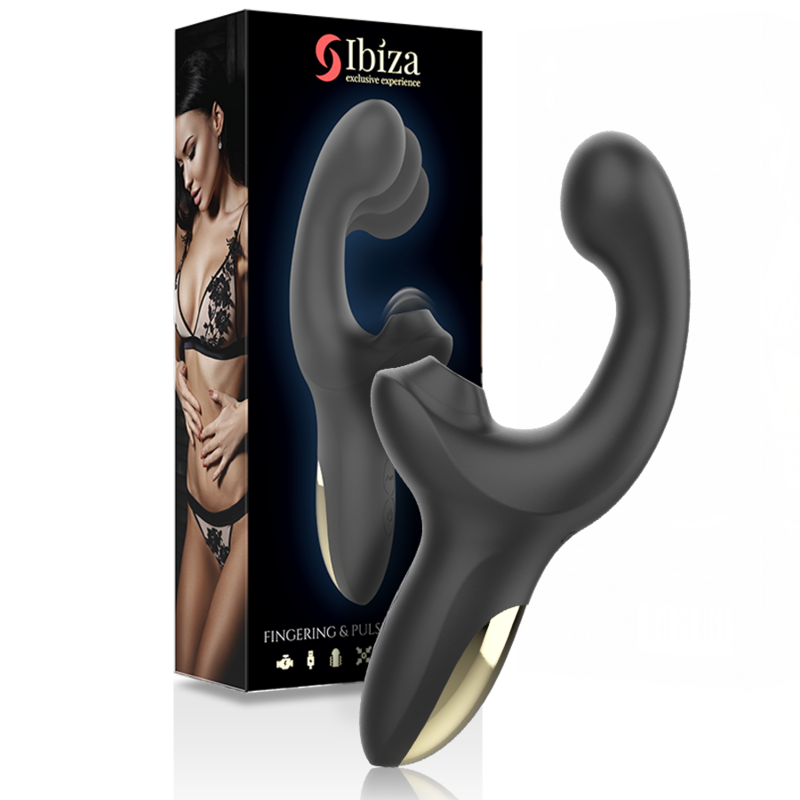 IBIZA - VIBRATEUR DOUBLE WAVE MOTION DOIGTÉS PULSATIONS POINT G CLITORIS 30 MODES