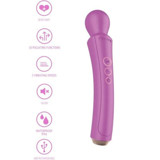 XOCOON - VIBROMASSEUR WAND COURBE FUCHSIA