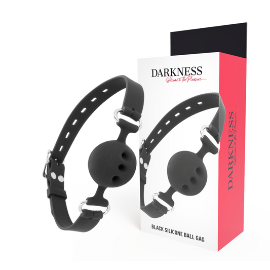 DARKNESS - BAILLON EN SILICONE RESPIRANT NOIR