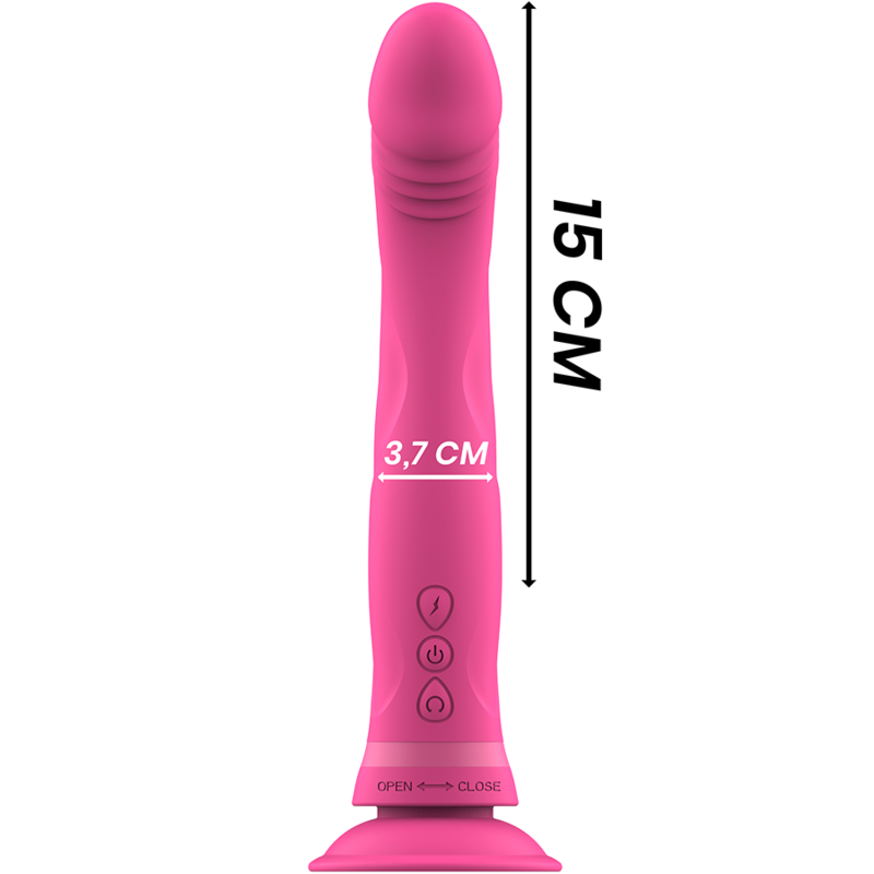 INTENSE MICHELANGELO GODE VIBRATEUR SILICONE ROSE RECHARGEABLE USB WATERPROOF