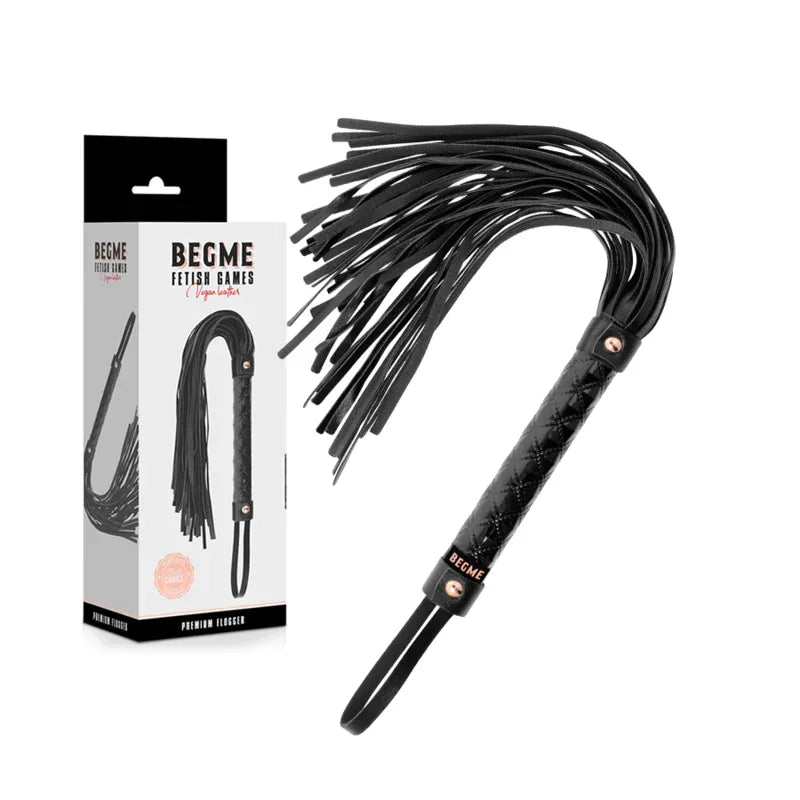 BEGME - BLACK EDITION FOUET EN CUIR VEGAN - Incandessens