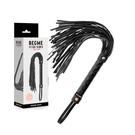 BEGME - BLACK EDITION FOUET EN CUIR VEGAN - Incandessens