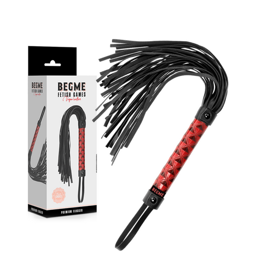 BEGME - FOUET EN CUIR VÉGAN ÉDITION ROUGE