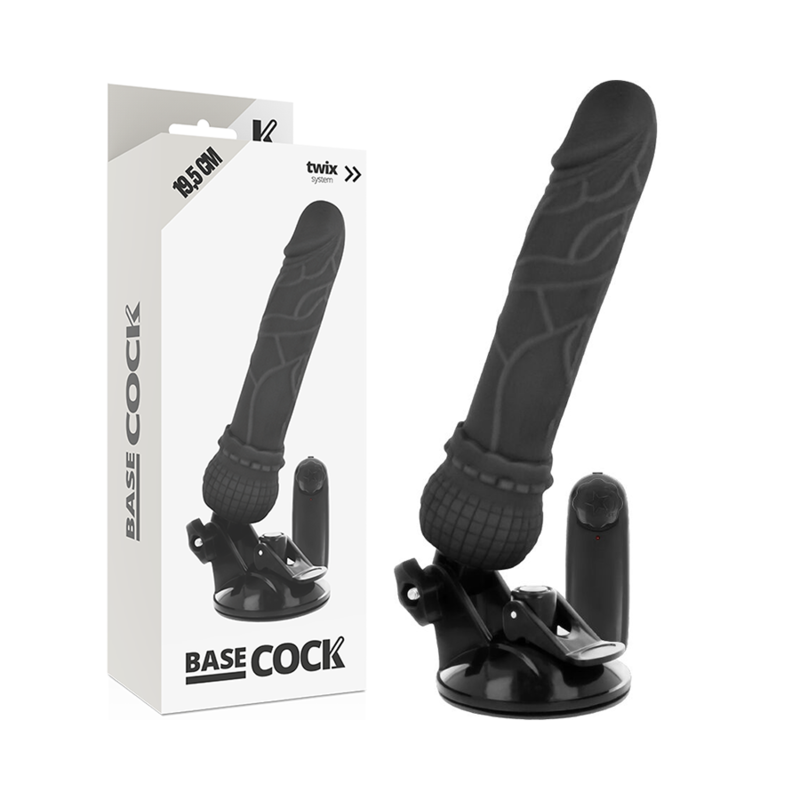 BASECOCK - GODE REALISTE TELECOMMANDE 19.5 CM - DIAMETRE 4 CM